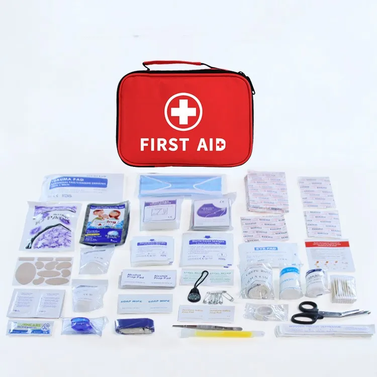 191pcs Small Empty Emergency Accessories Storage Bag Premium Medical Supplies Kit Pouch Basic First Aid Kit Bag
