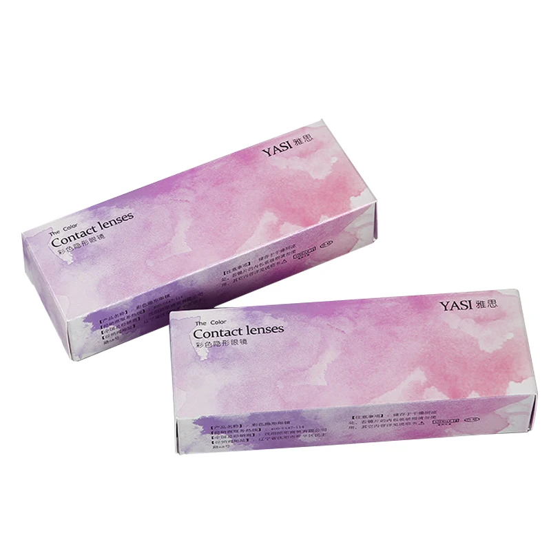 OEM Private customized brand contact lens contact lenses cosmetic box packaging