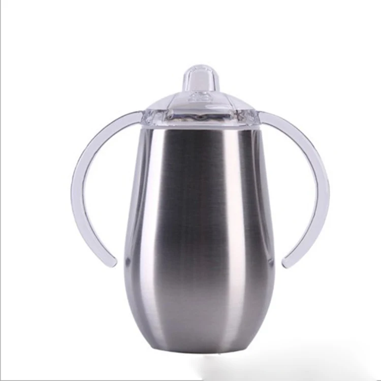 12 oz sippy cup stainless steel kids tumbler easy drinking milk mug