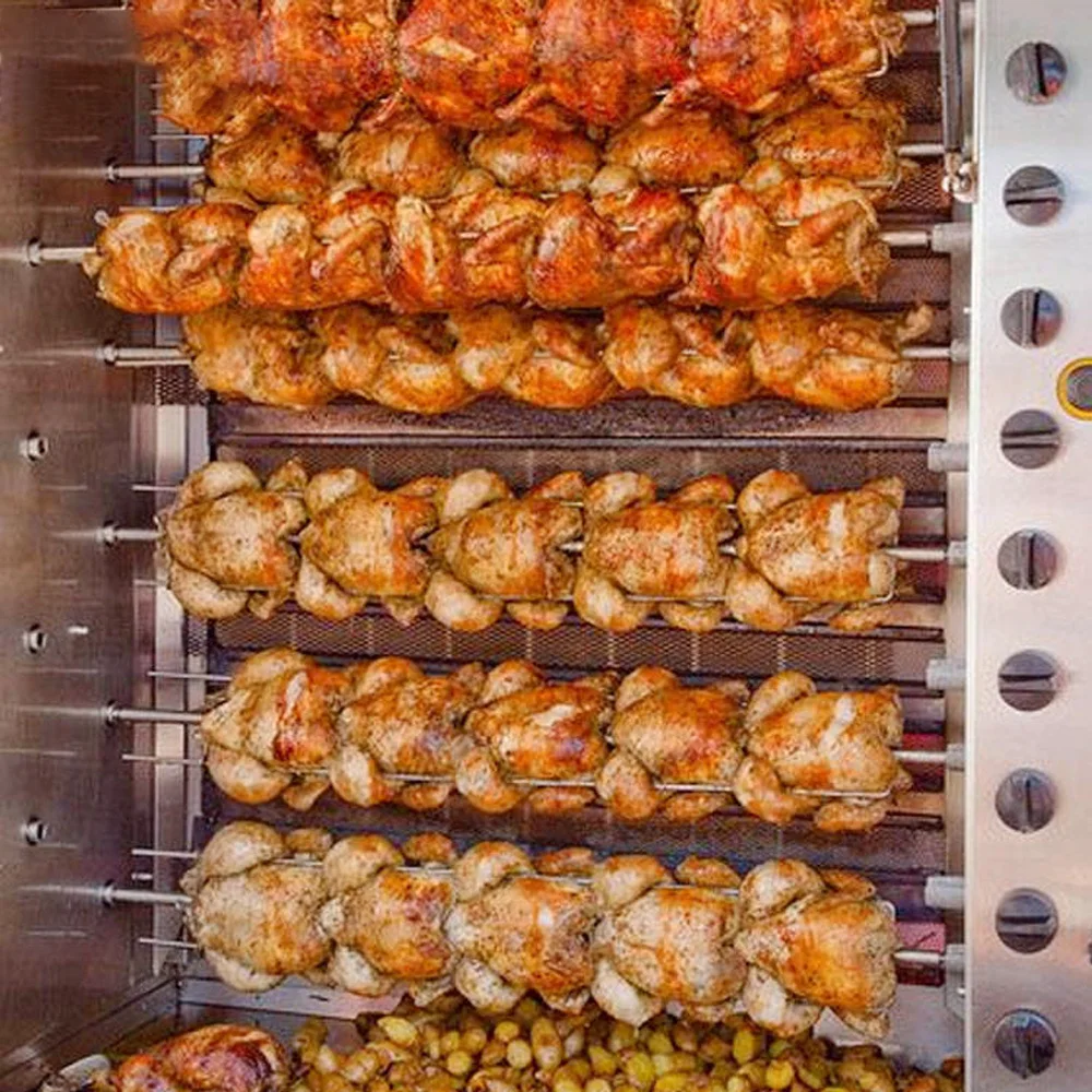 chicken grill machine/chicken rotisserie grill/rotisserie gas oven