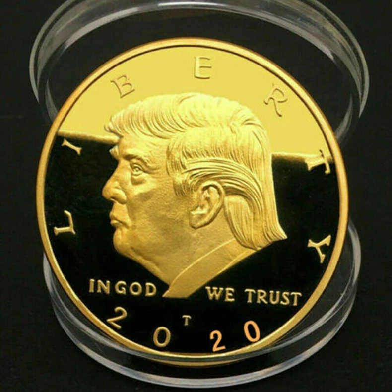  Золотые памятные монеты Трампа диаметром 40 мм от производителя на заказ коллекционный подарок сувенир