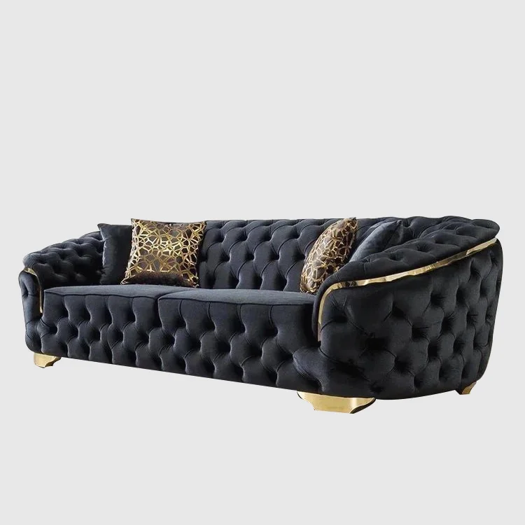 Luxury living room Modern design sofa, velvet soft bag export sofa, hotel luxury sofa