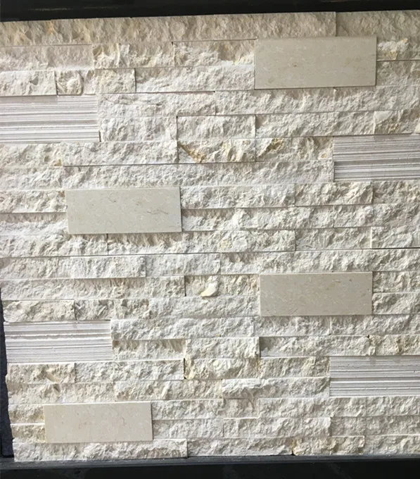 Natural Beige Color Marble Stone Cladding Travertine Wall Veneer