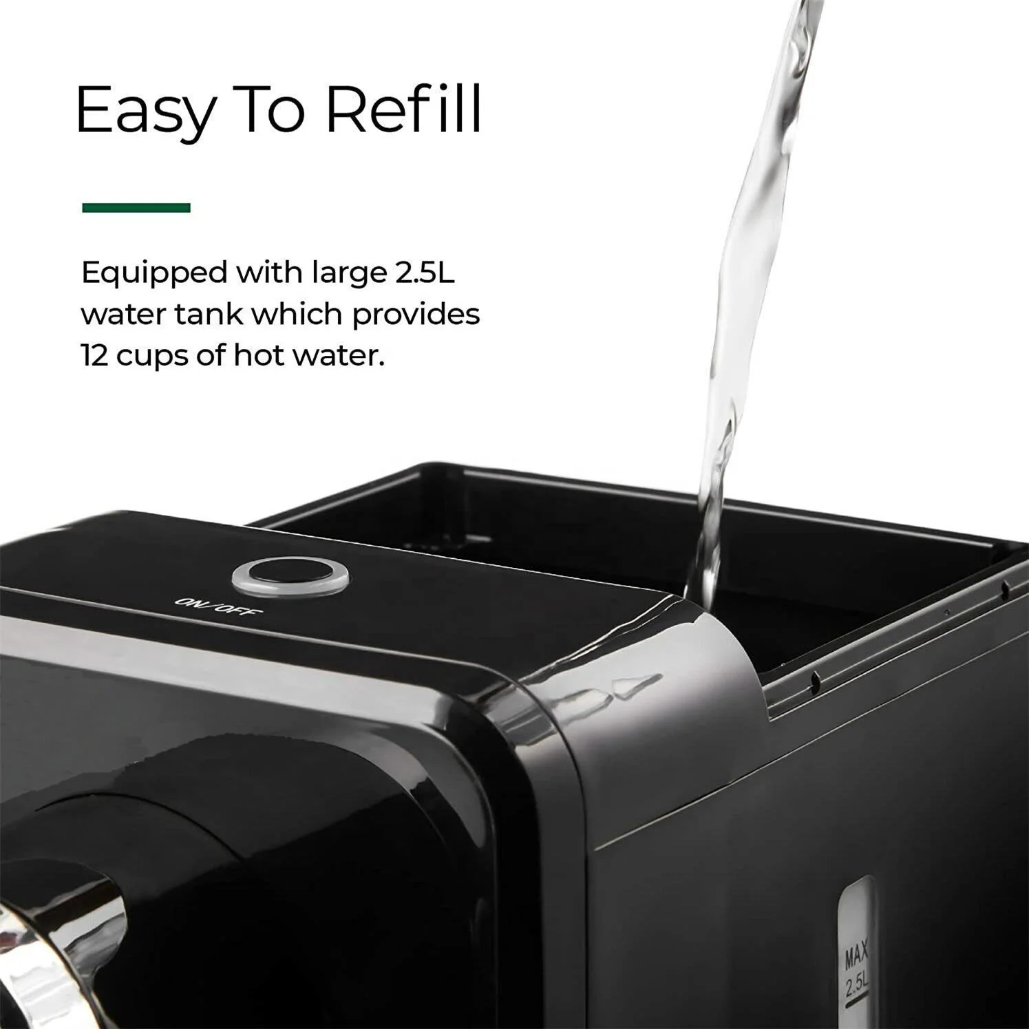 2.5L Home Office Hotel Use Mini Water Boiler Desktop Table Top Electric Water Purifier Portable Instant Hot Water Dispenser