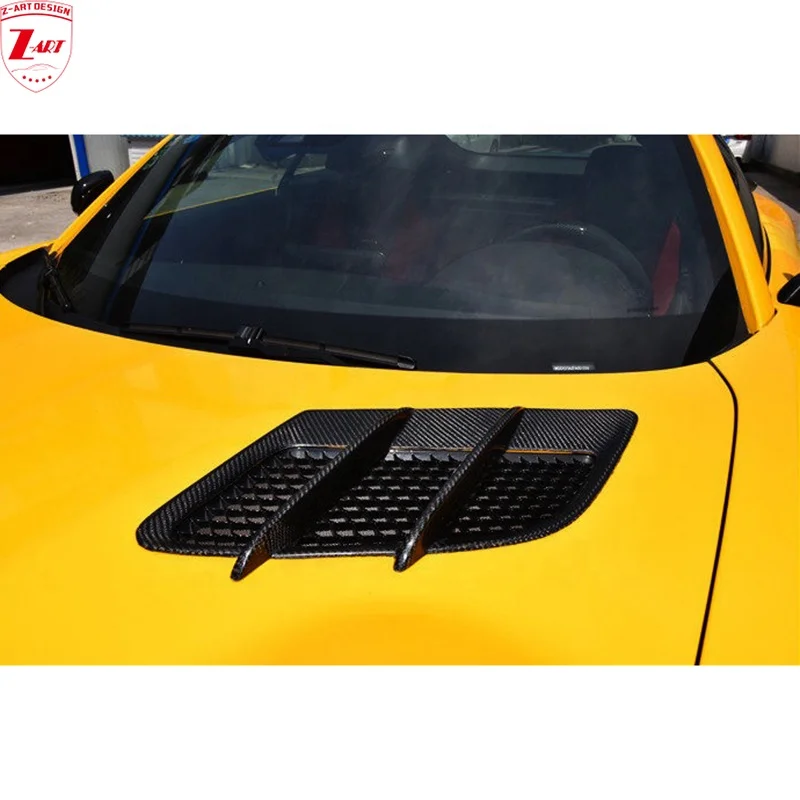 Z-ART 2015-2020 AMG GT двигателя капот вентиляционные отверстия для GTS углеродного волокна капота enigine