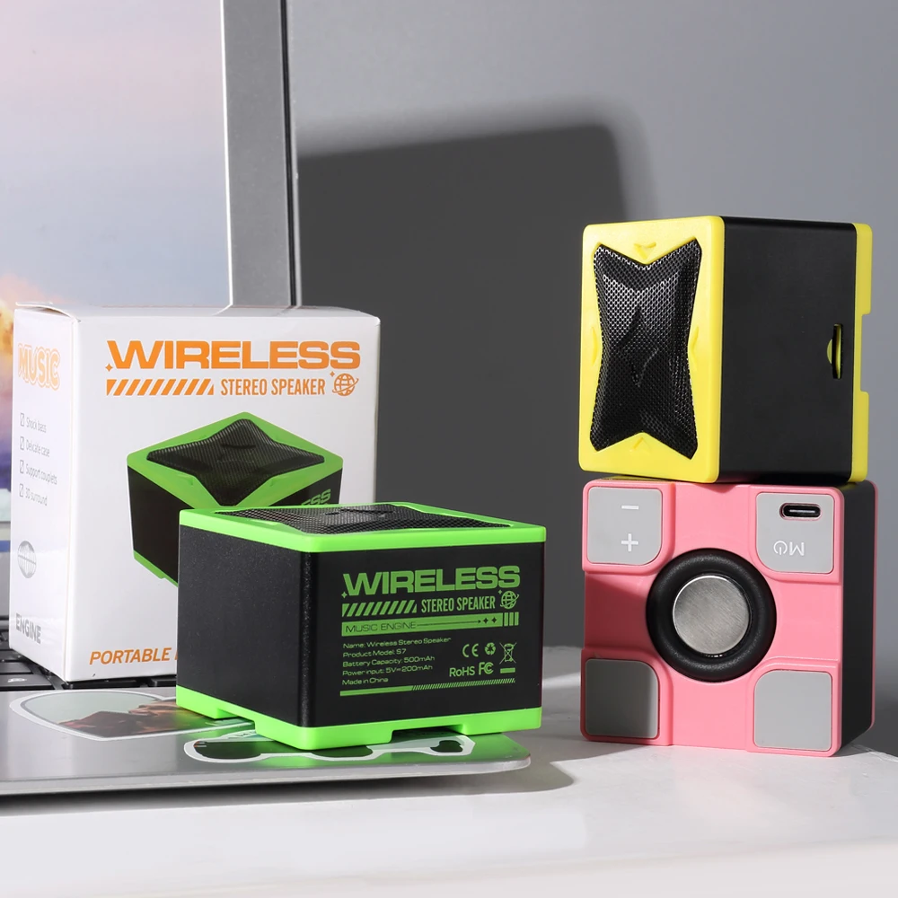 Music Sound Powered RGB Wireless Mini Portable Blue tooth mini speakers BT portable retro speakers mini BT speaker