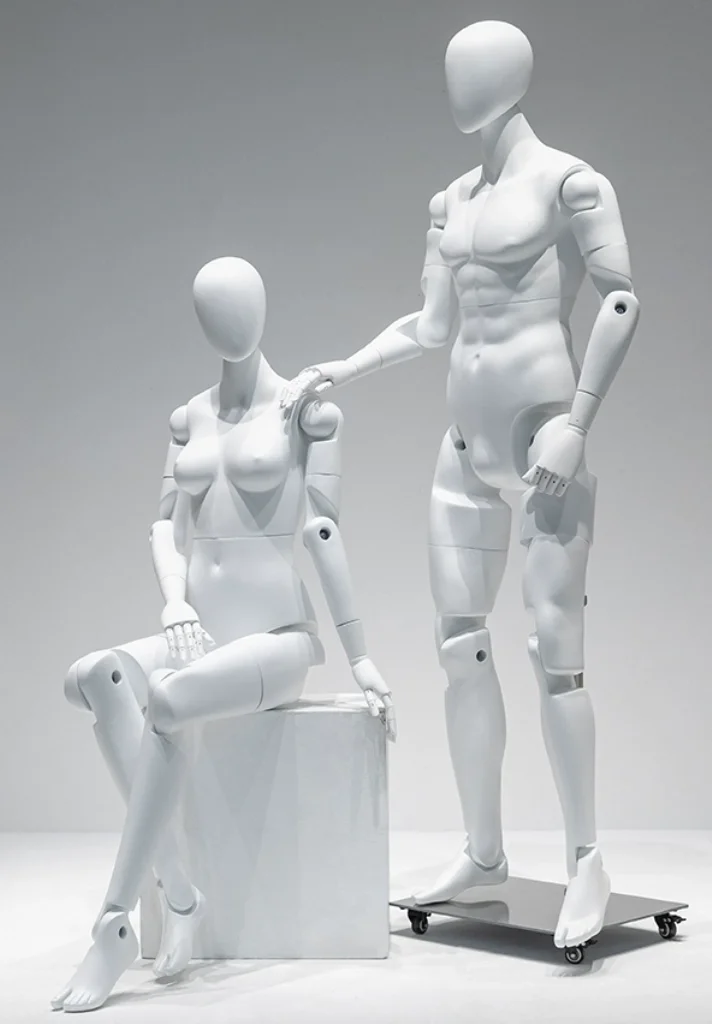 HM03 Full Body Female Male Flexible Mannequin Movable Articulated Robot Mannequin