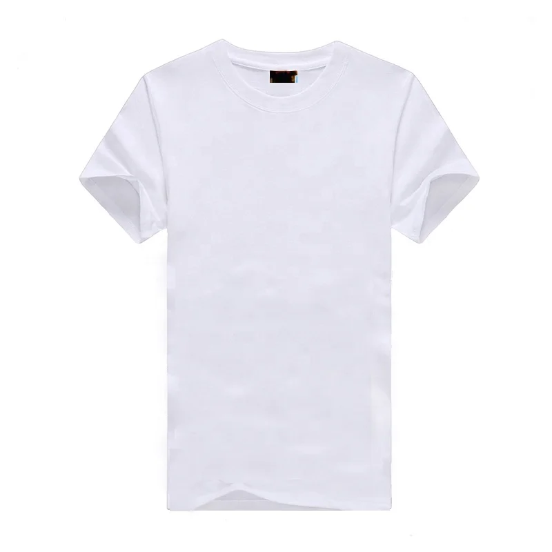 China direct factory wholesale  Cotton OEM logo custom printing plain blank white T-shirt