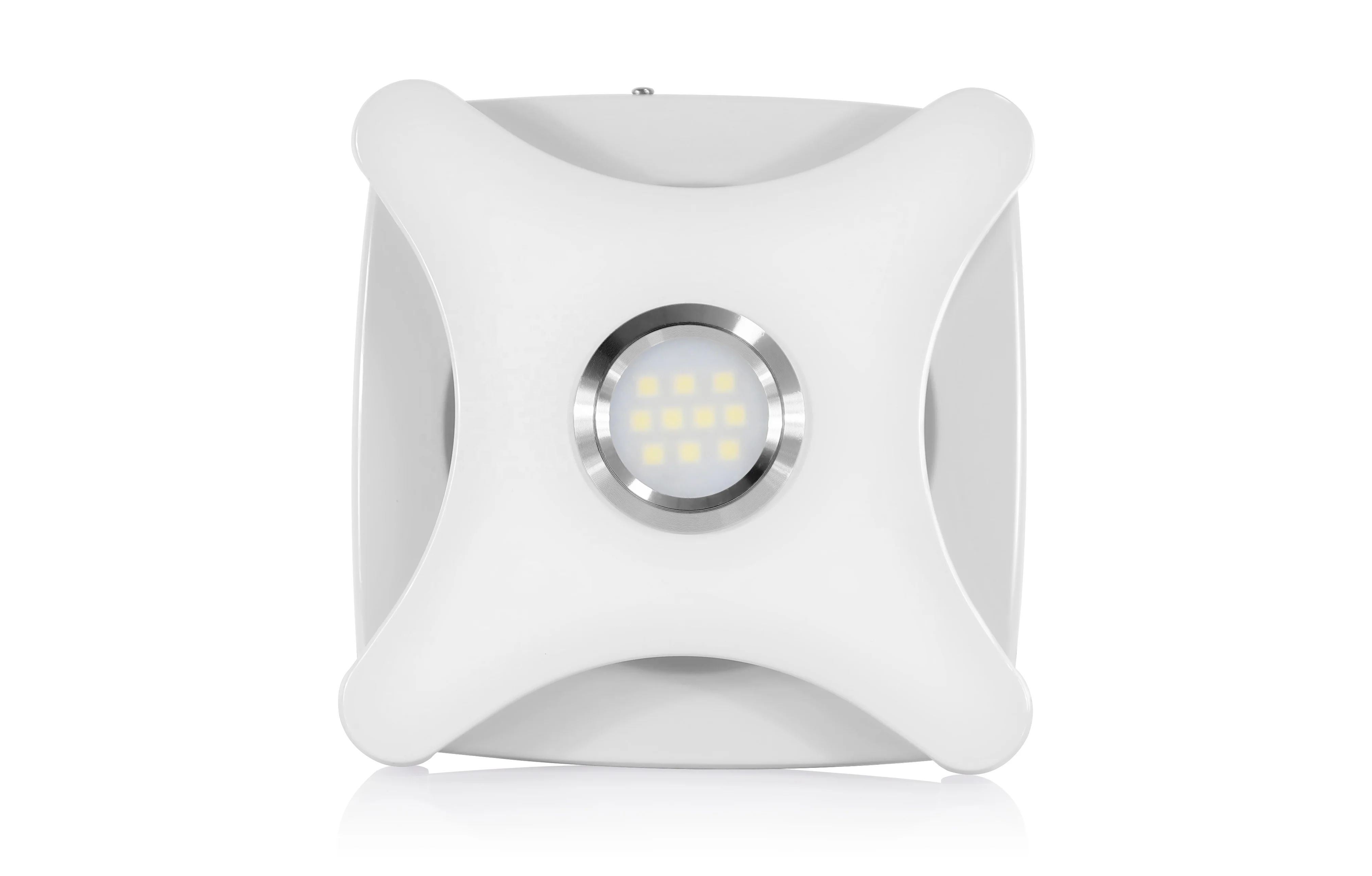 Unique4' high airflow ultra thin front panel and insect screen wall exhaust fan HGA-100B with LED light