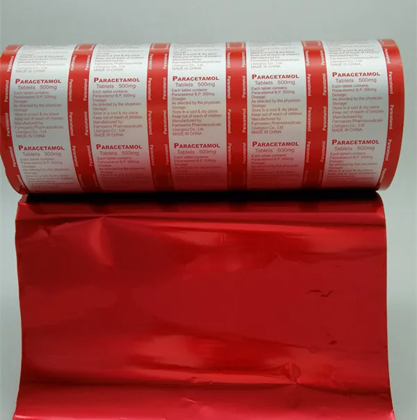 Pharmacy Blister Pack Foil for Tabltes Hot Seal Materials with PVC in Aluminum Materials