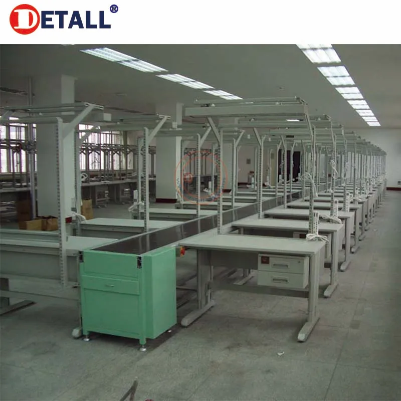 automatic led light production assembly line with desk for packaging