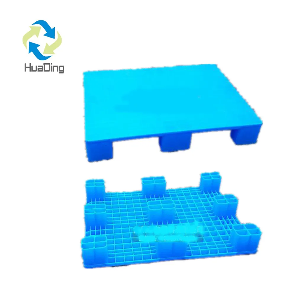 HUADING Tray Pallet for Sale Free Sample Export Plastic Cheap Pp Plastic Pallet 1100 X 1100 X 150mm Single Faced