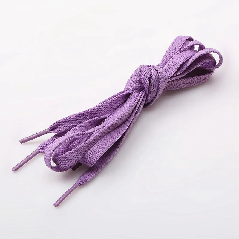 Supply sports shoes use classic flat 100% polyester shoe laces
