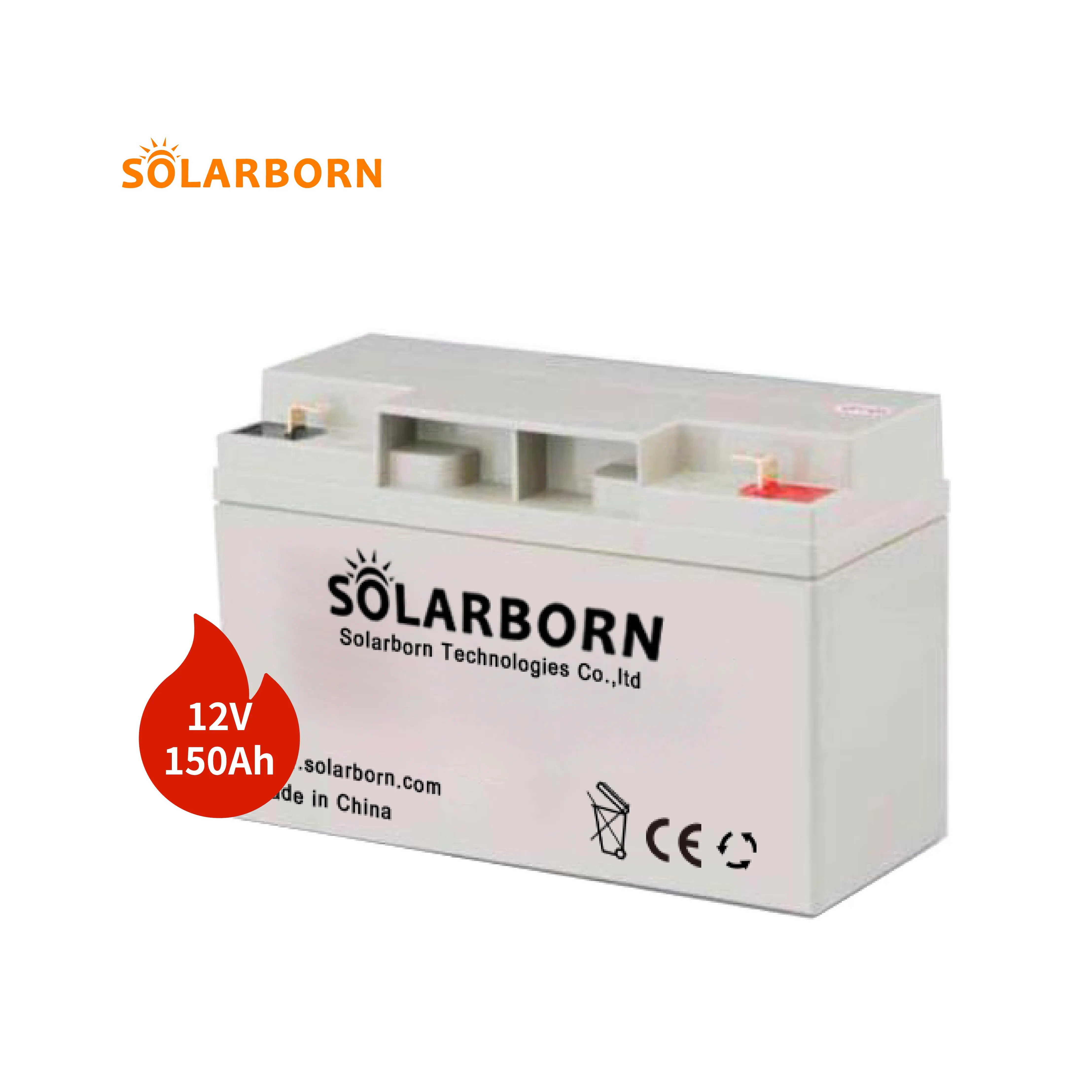 Solarborn buy 12v 150ah battery for solar system solar battery panel lithium