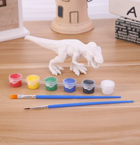 Керамические украшения вы принимаете собственное готов к использованию краски динозавра diy странные новые 3-D обои с изображением цвет имитационная модель детской одежды с возможностью креативного самостоятельного выбора между игрушка