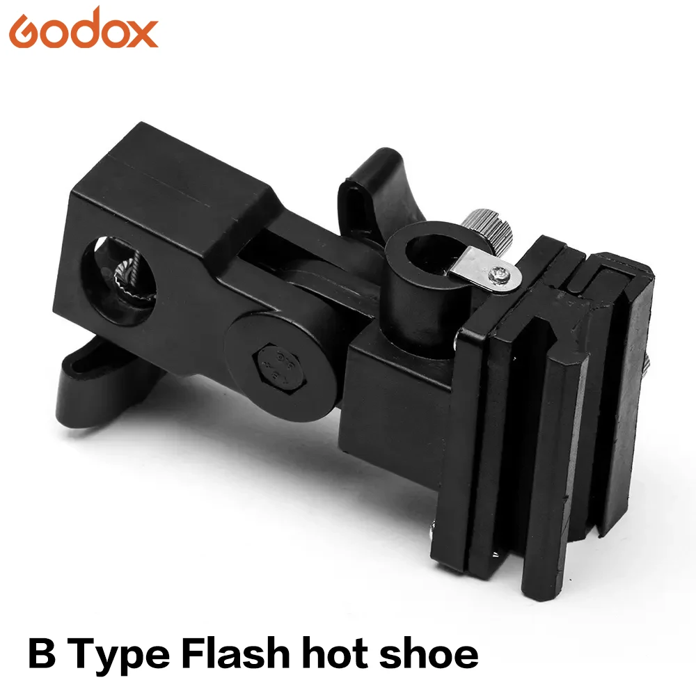 Godox B type Bracket Holder flash light bracket for speedlite umbrella softbox Flash Hot Shoe Umbrella Holder Swivel bracket