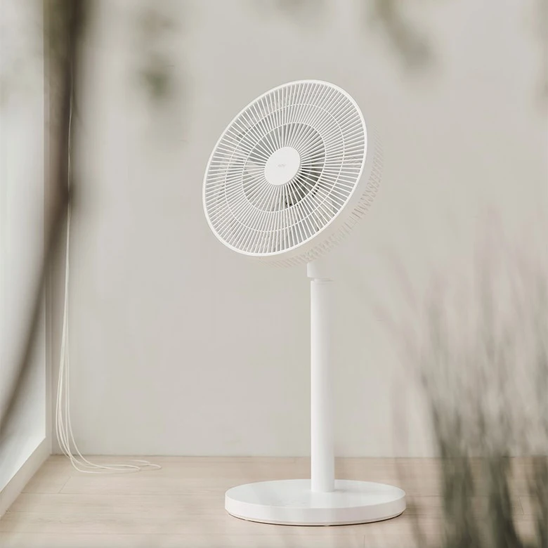 RUNAL 12 Inch 12V Dc Bldc Brushless Motor Cb Desktop Small Electric Rechargeable Fan With Ring Led Light Lamp for Table Desk