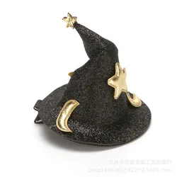 Cross-border selling hot style new Halloween Halloween children whimsy decoration all saints show MOE wizard hat clip clamps