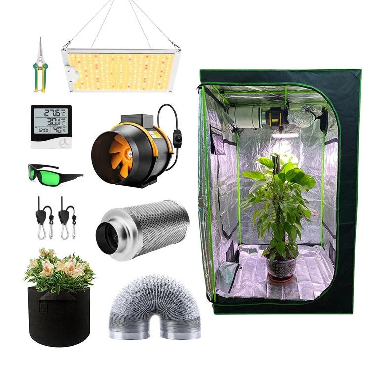2021 Perfect wholesale customized cheap hydroponic indoor complete grow tent kit 3x3 for  plant growing garden