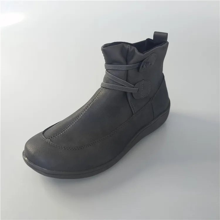 
gladiator fashion women fall boots fur ankle keep warm military boots combat ladies snow boots shoes 