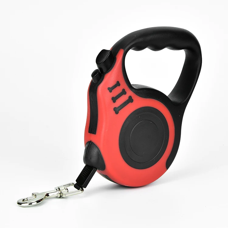 
retractable led dog leash leather dog training pet collars& leashes for dogs 