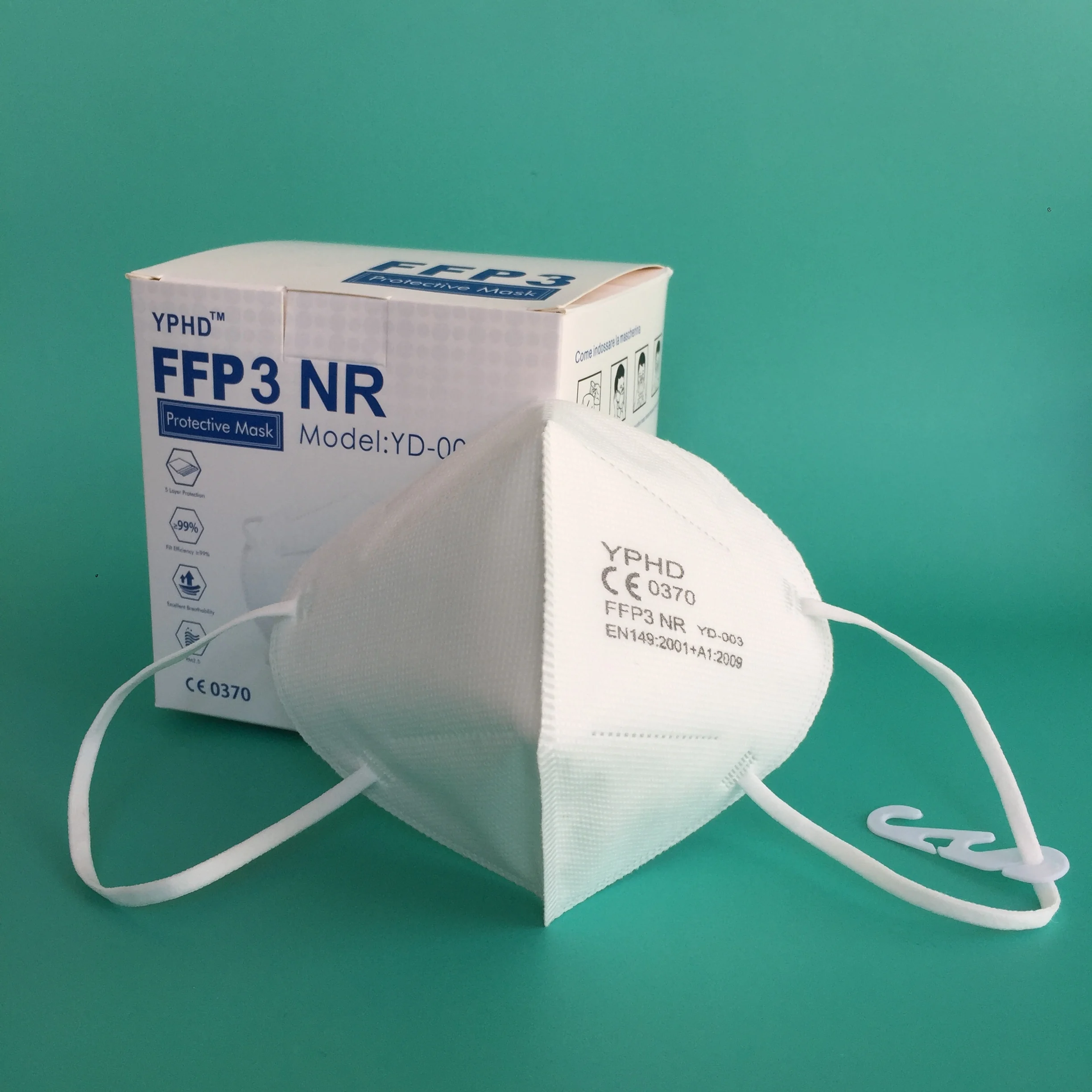 
Manufacturer 5 ply FFP3 Mask Face Masks Foldable Disposable Earloop Face Cover 