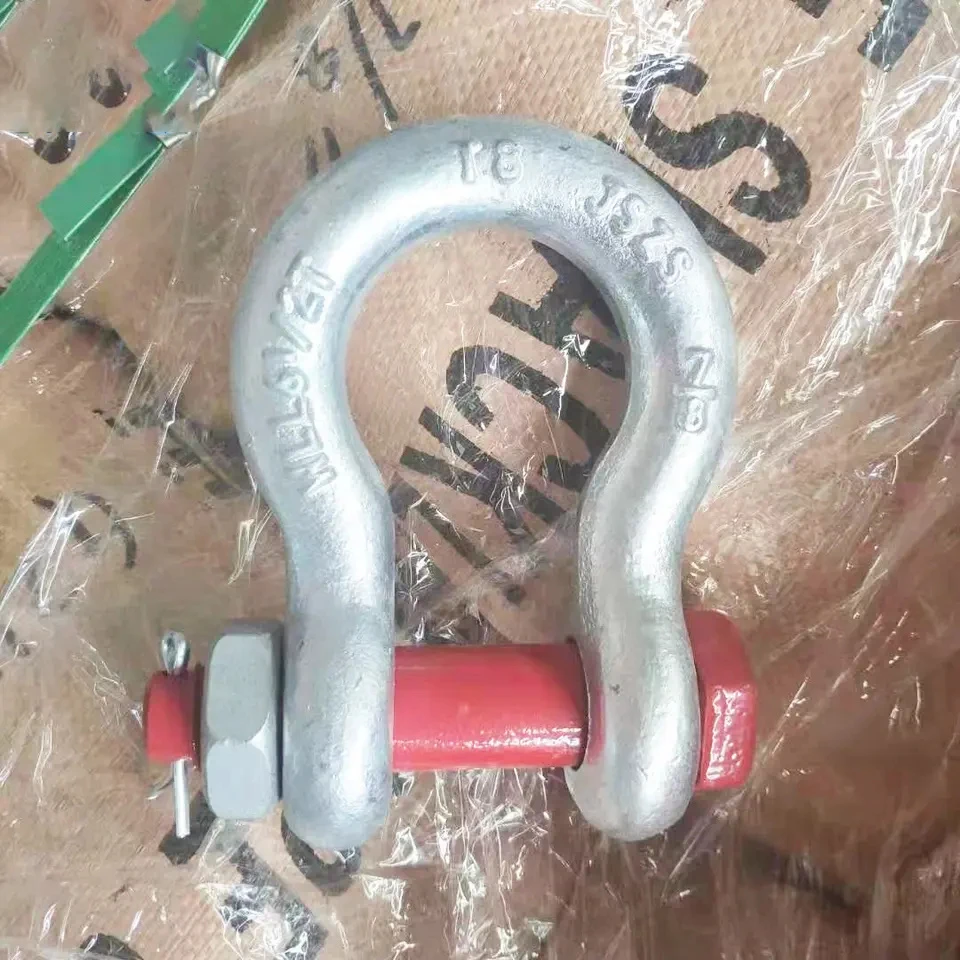 8.5t Heavy Duty g2130 bolt type g2150 Omega Anchor Bow Shackle g210 Lift Shackles Manufacturer g209 Lifting Bow Towing Shackle