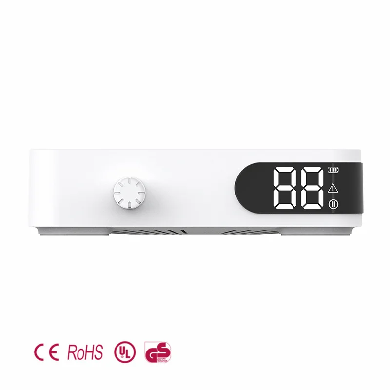 Professional 85W Cordless Nail Vacuum Cleaner HD LCD Display Strong Nail Dust Collector Replaceable Machine Filter Salons