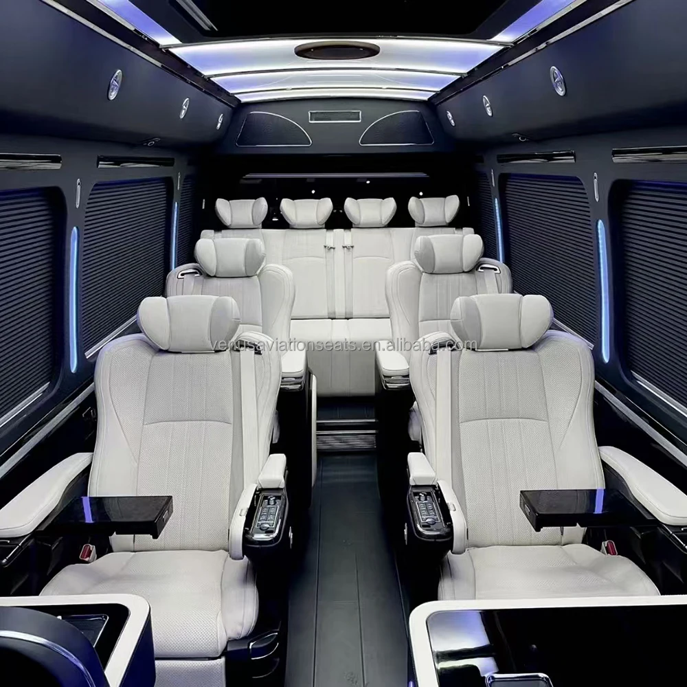 2023 new Luxury Electric Leather Car Seat Captain Seat With Touch Screen For Vito Vclass Metris Sprinter Alphard Vellfire