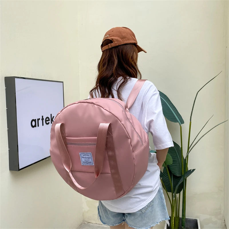 2022 New Fashion Large Capacity Backpack Travel Bag Swimming Fitness Sports Training Round Handbag