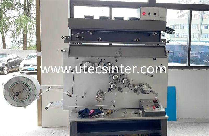 UGS1002 2 Color Automatic PP Strap Printing Machine PET Packing Belt Band Flexo Offset Printer