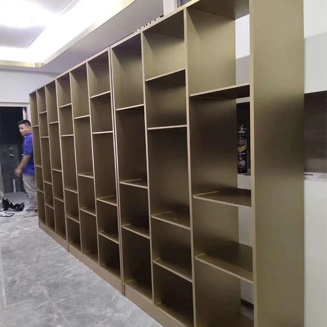 Living room stainless steel display cabinet corner drop furniture and objects display cabinet