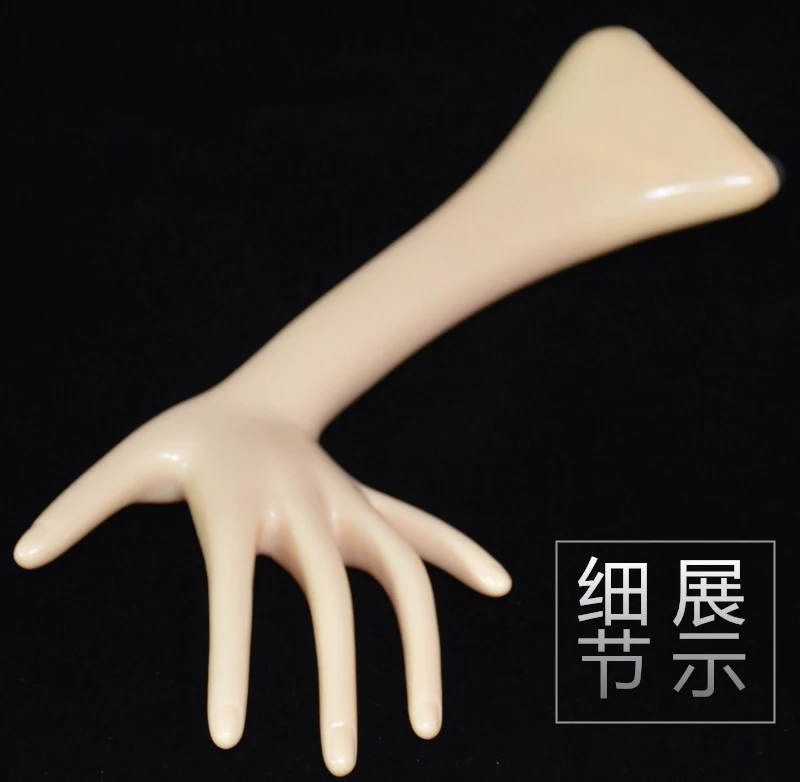 New fashion beautiful window display watch ring jewelry display female plastic mannequin hand with arms for glove