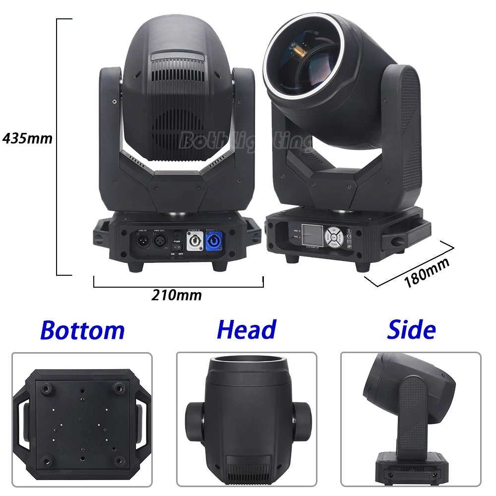 BothLighting 200W LED Beam Moving Head Light 24 Prisms luces Discoteca 7r Sharpy Beam  Lights For DJ Night Club Stage