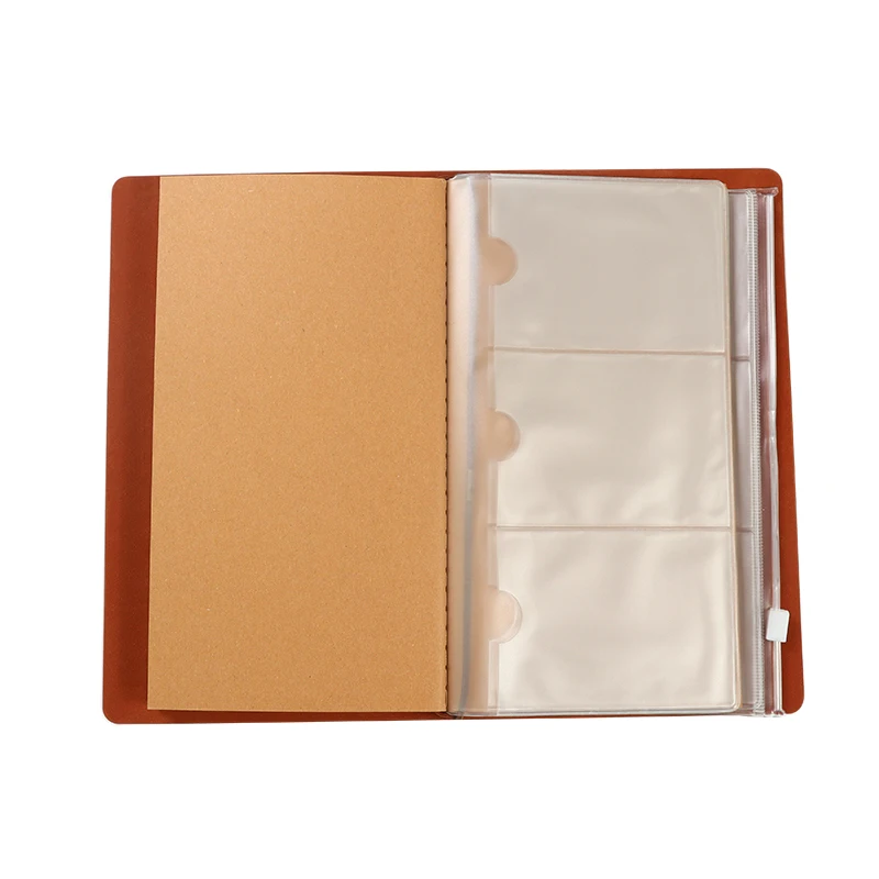 custom design portable executive korean stationery leather journal lined planners and notebook with customization