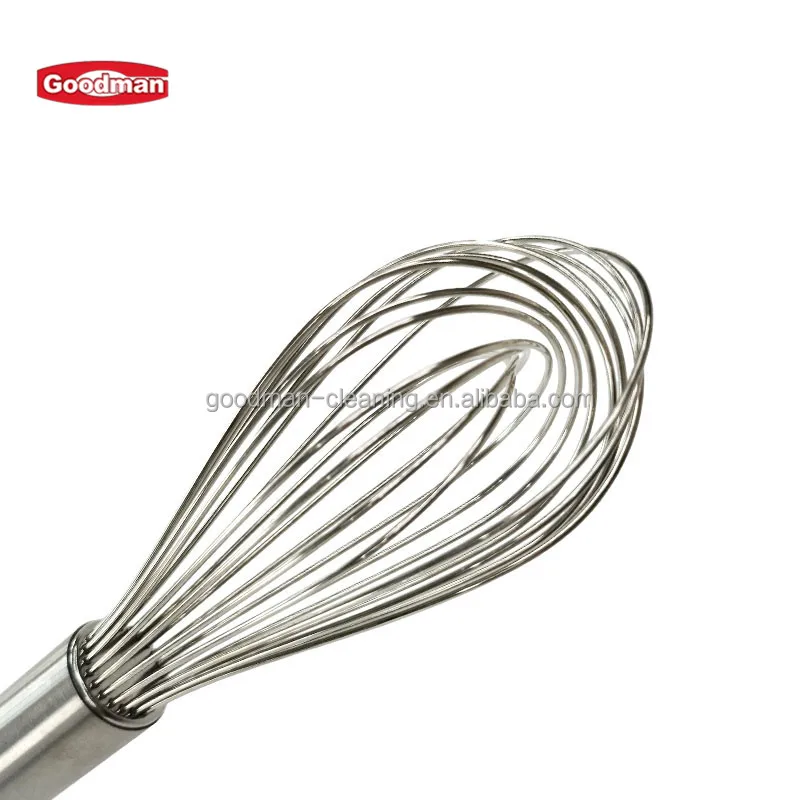 Kitchen Gadget Smallware  Bakery Cake Tool Sauce Stirring Milk Cream Mixing Whipper Stainless Steel Manual Egg Beater Whisk