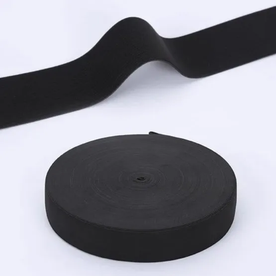 Hot-selling High elasticity elastic band roll flat braided elastic band for garment sewing