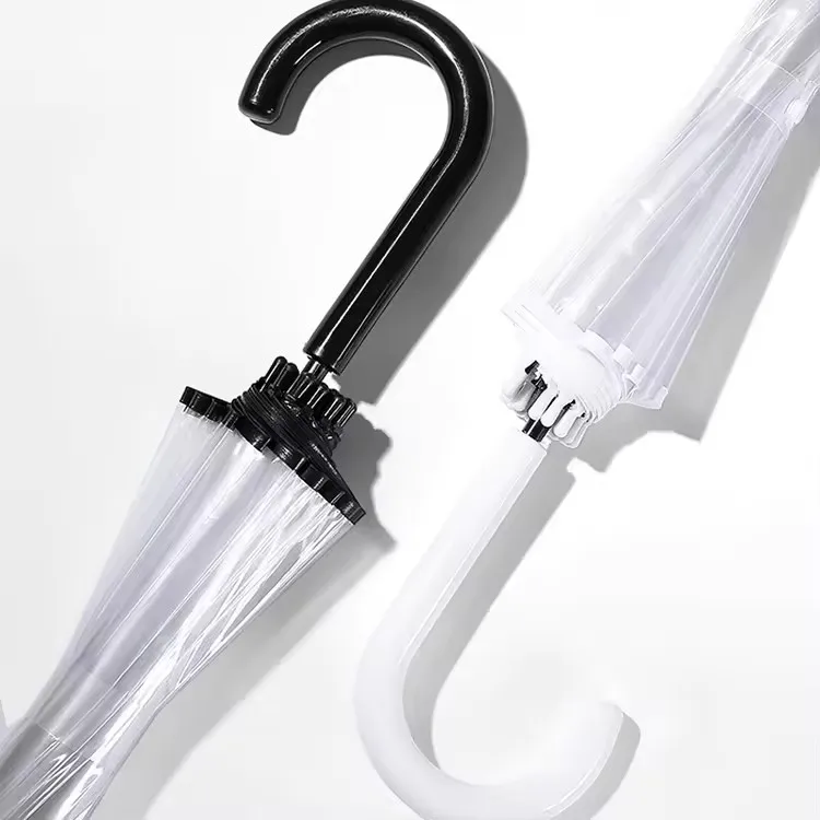 Promotional High Quality Custom Logo,  Windproof Golf poe Full Print Dome Rain Clear Transparent Umbrella