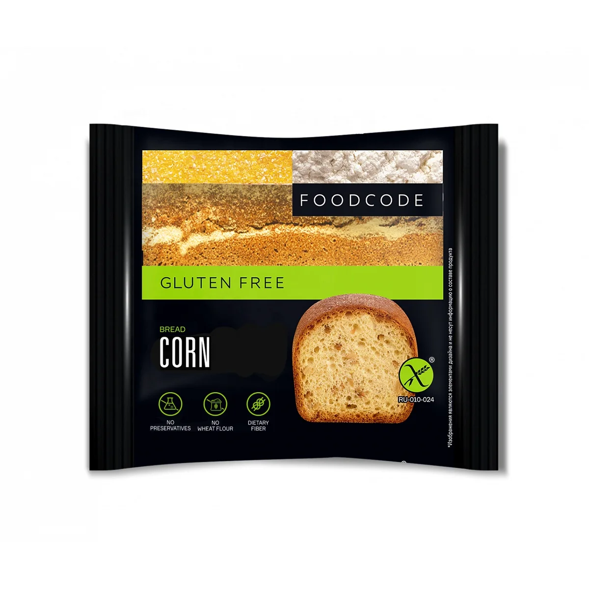 Замороженный безглютеновый 200 г кукурузный хлеб Здоровая пища хлебопечка