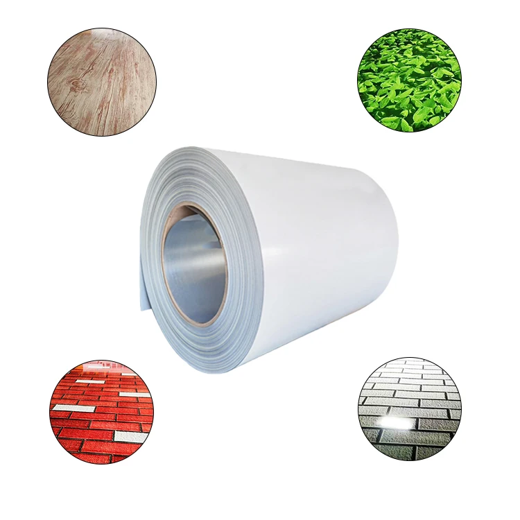 White color code 9016 prepainted galvanized steel coil 0.38mm ppgl in steel coils color coated steel PPGI