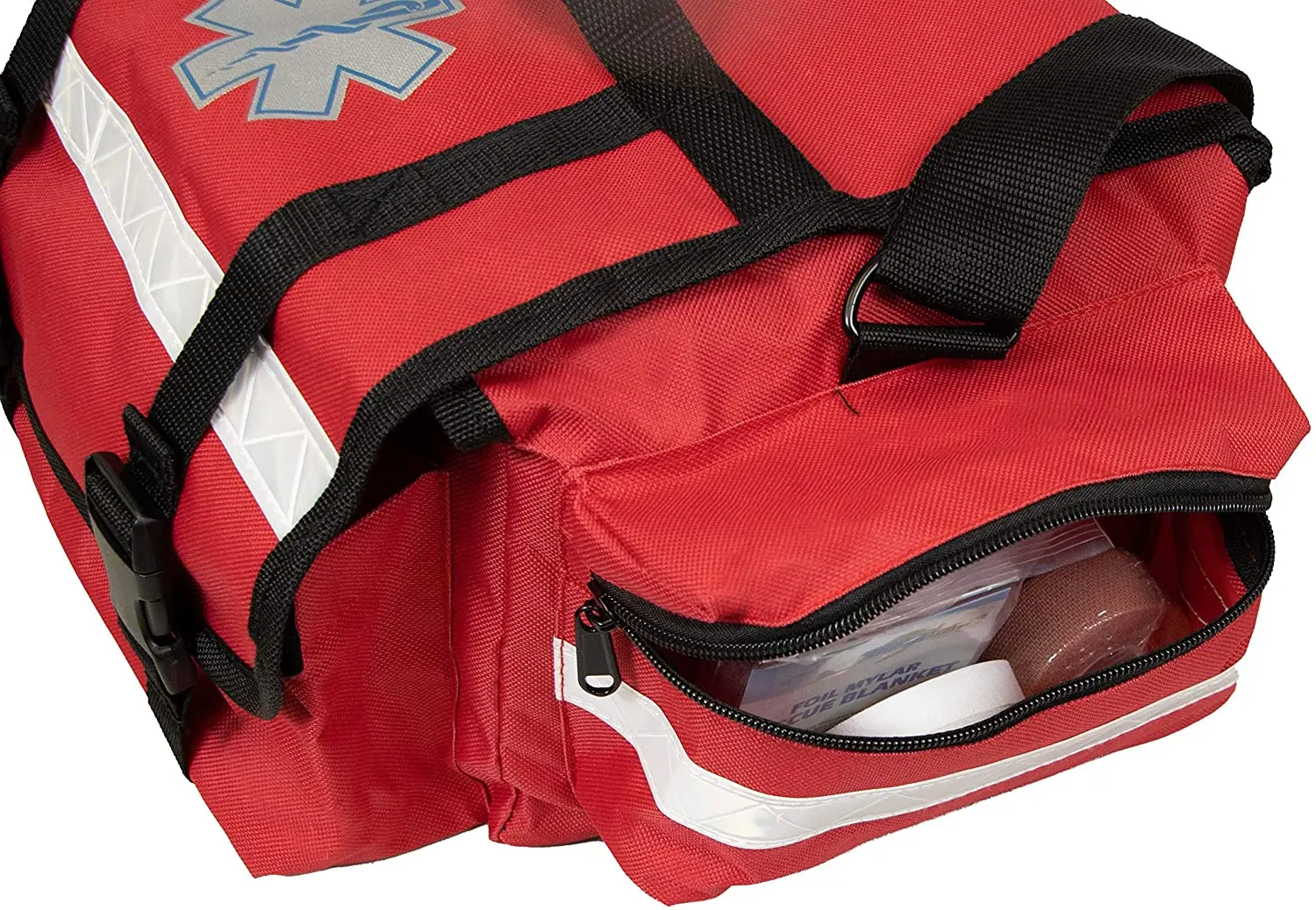 Wholesale First Aid Responder EMS Emergency Medical Trauma Bag Deluxe (red) custom