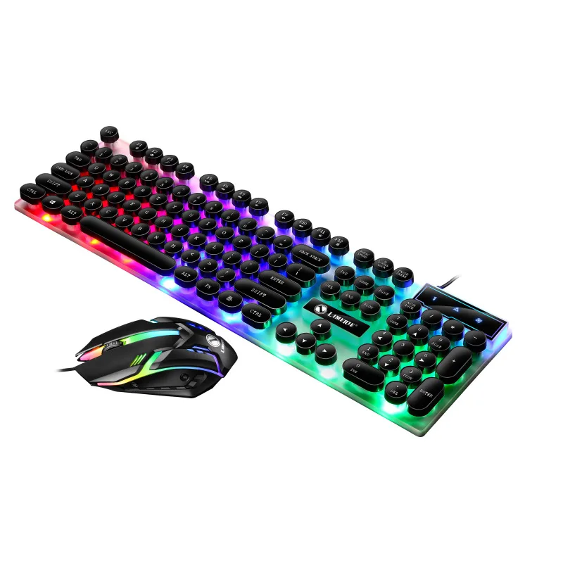 USB 2.0 Backlit LED Professional 104 Keys Keyboard Mouse Combos Home Notebook Desktop Computer Latest Gaming Keyboards