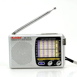 FM/TV/MW/SW 12 band Kchibo portable radio with TV sound