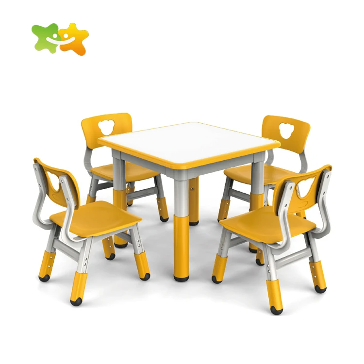 Preschool Kids Furniture Plastic Table Plastic Chair For Kindergarten Furniture