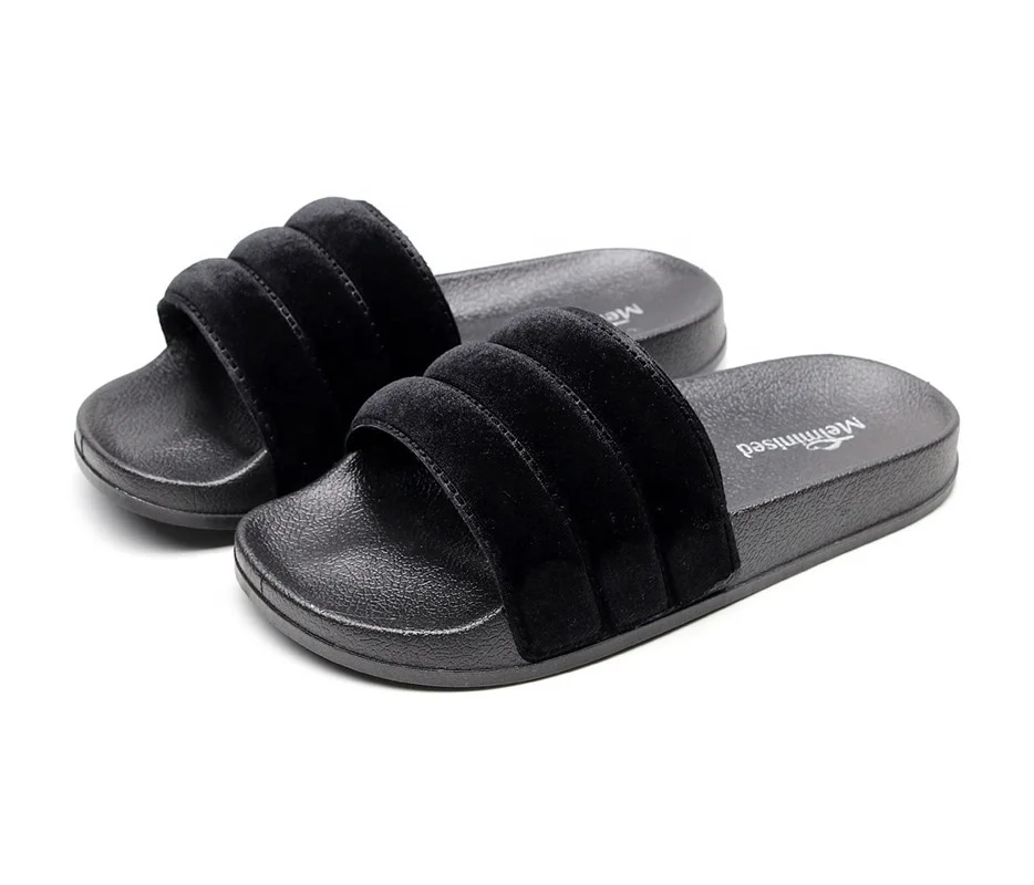 EVA Insole PVC Outsole Material Women Indoor Slipper Non-slip Plastic House Slippers For Women And Ladies