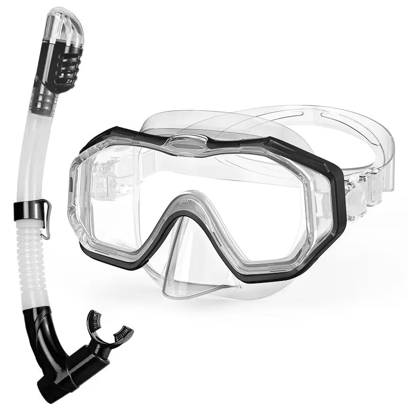 2023 New Snorkel Set Snorkeling Gear Adults Diving Goggles Mask Dry Top Snorkel And Diving mask set