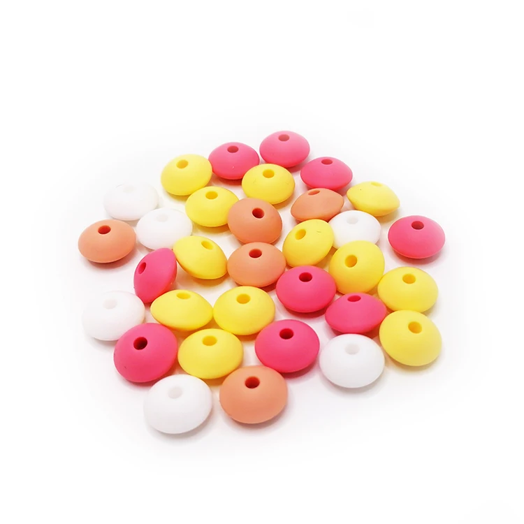 DIY  12mm Silicone Beads Russian Alphabet English Alphabet Beads Food Grade Silicone Beads Baby Teeth Necklace