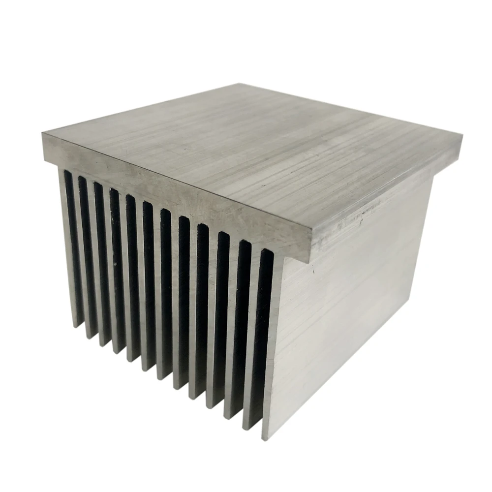 Aluminum Body Heat Sink 55(W)*39(H)*55(L)mm 6063 T5 Square Extruded Aluminum Heatsink