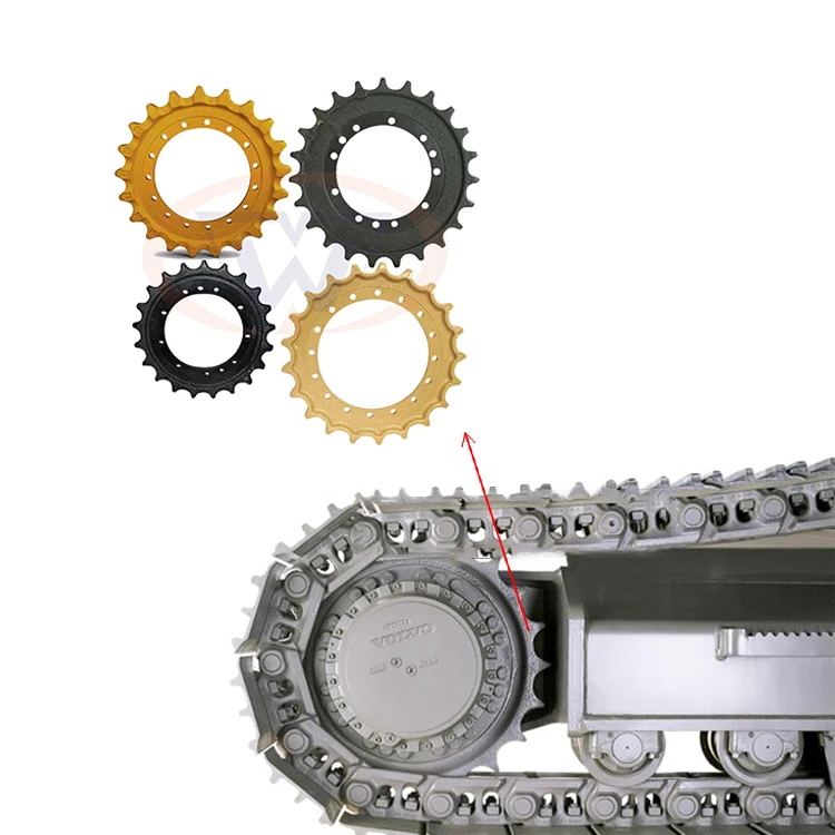 KH027 Excavator Parts Sprocket Wheel Chain Sprocket Assy