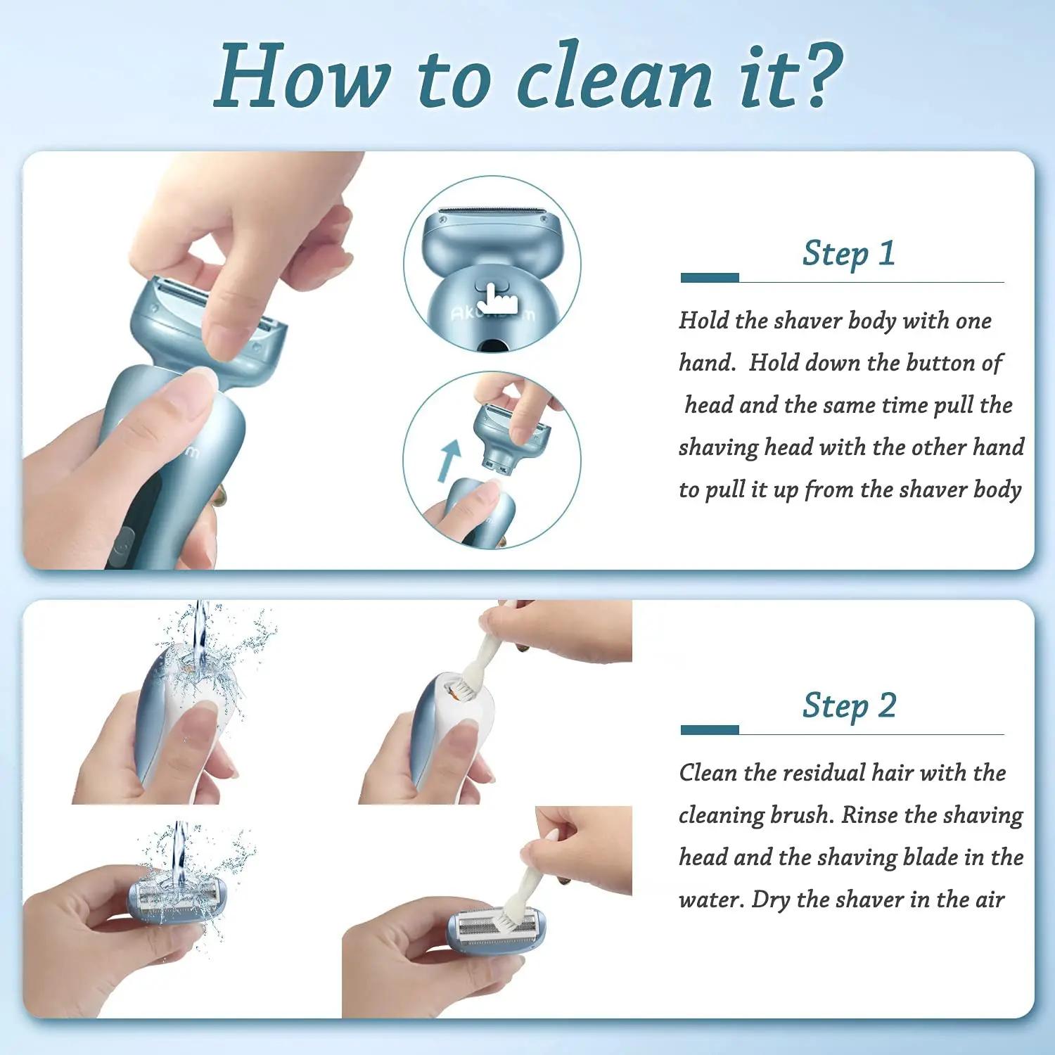 Electric Hair Removal Epilator Electric Shaver for Women LADY SHAVER Wholesale